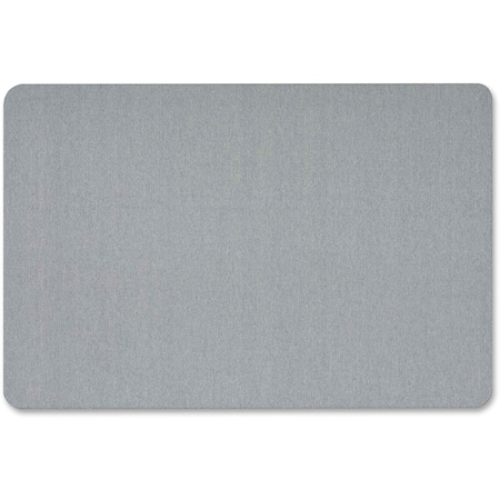Quartet 7683 Bacheca Ovale In Tessuto - 91 X 61 Cm (36x24 Pollici) - Colore Grigio Per Ufficio - 3